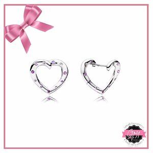 Bright Hearts Hoop Earrings